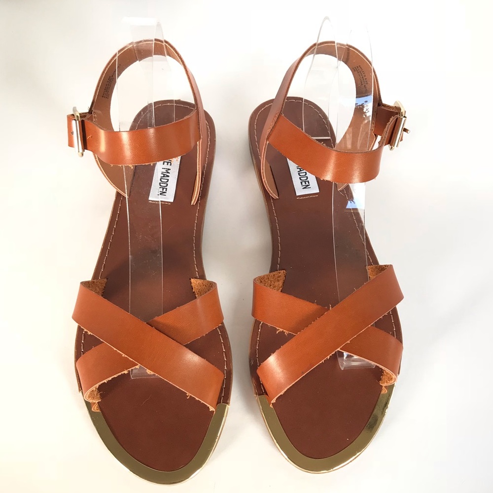 Steve Madden Bailey Sandals Brown Size 9.5 New